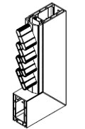 Détail du profilé de battement