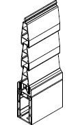 Détail du profilé de battement